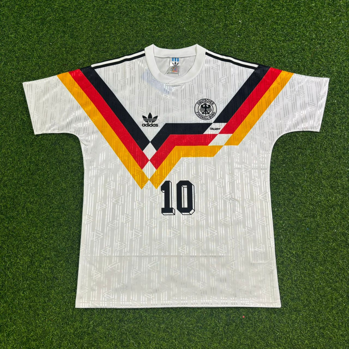 Lothar Matthäus Germany Retro 1990 World Cup Jersey - Deutschland Retro- WM 1990 – Front View