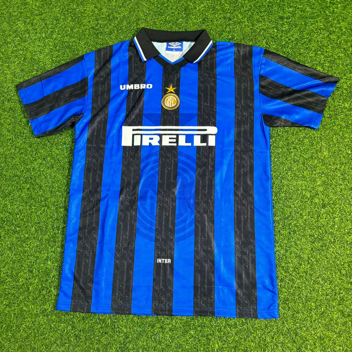 Lothar Matthäus Inter Home Retro Football Jersey – Front View