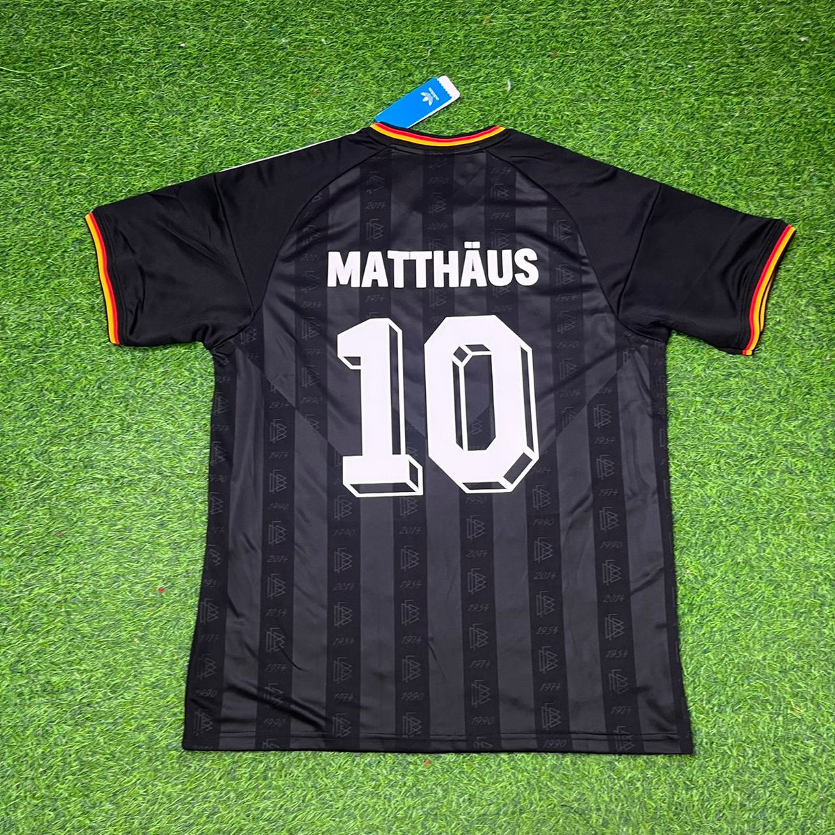 Germany Black Retro Vintage Football Jersey – Lothar Matthäus 10# – Back View