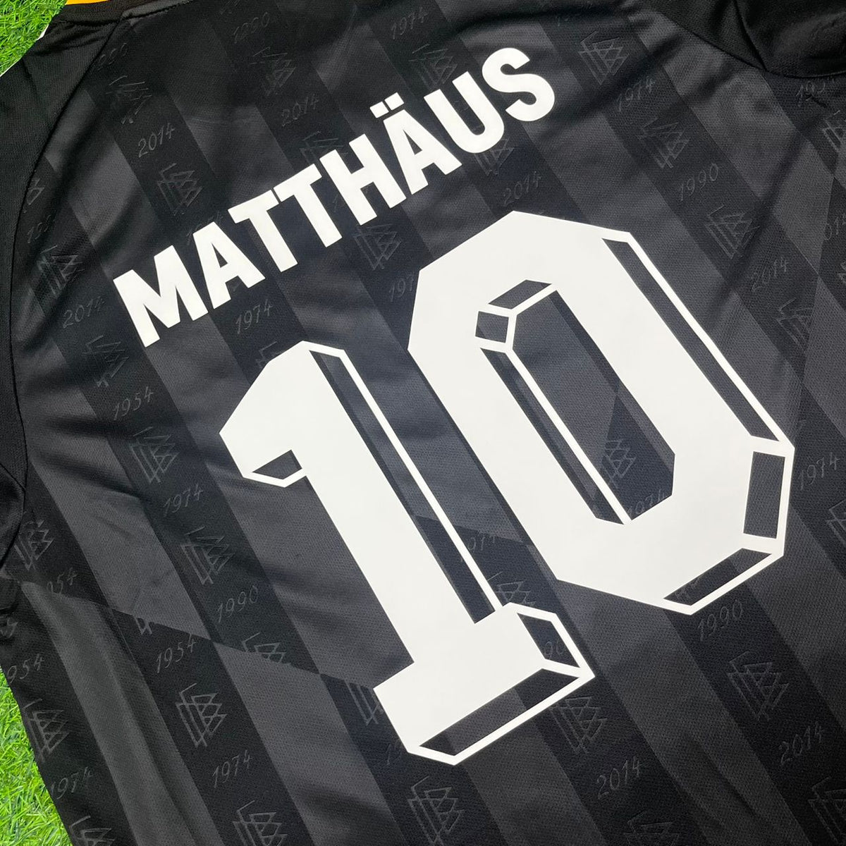 Germany Black Retro Vintage Football Jersey – Lothar Matthäus 10# – Detailed View