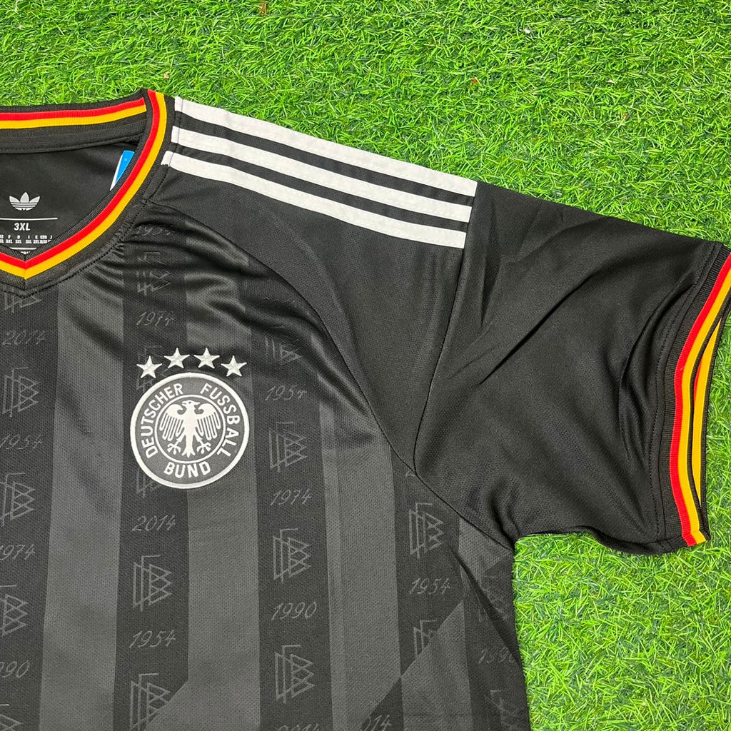 Germany Black Retro Vintage Football Jersey – Lothar Matthäus 10# – 4