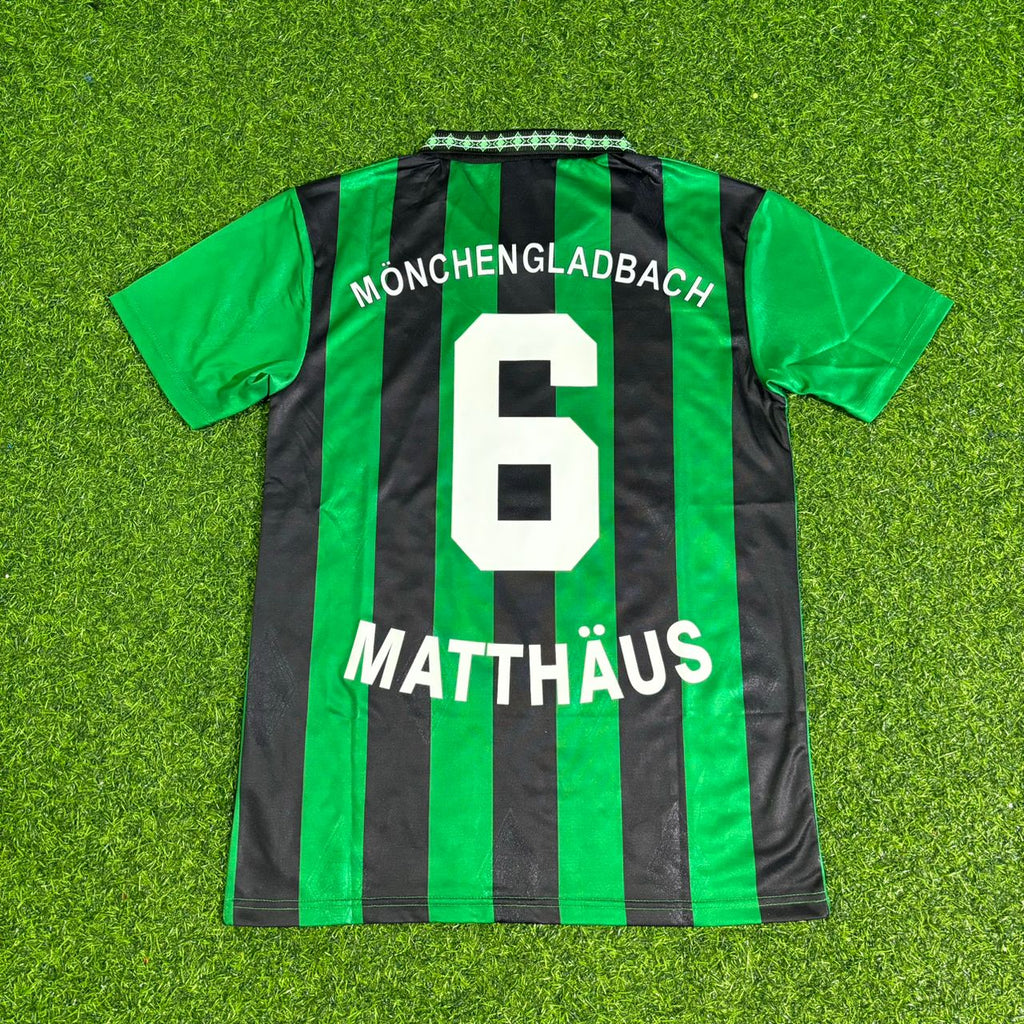 Lothar Matthäus #6 Borussia Mönchengladbach Retro Football Jersey – Back View
