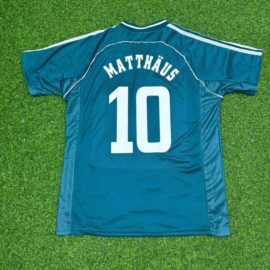Germany 1998 World Cup Away Retro Football Jersey – Lothar Matthäus – Back View