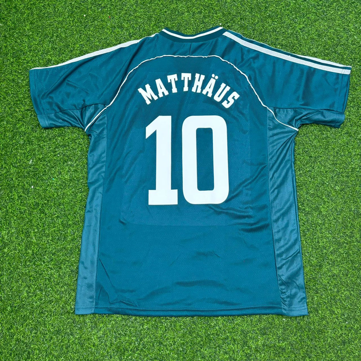 Germany 1998 World Cup Away Retro Football Jersey – Lothar Matthäus – Back View