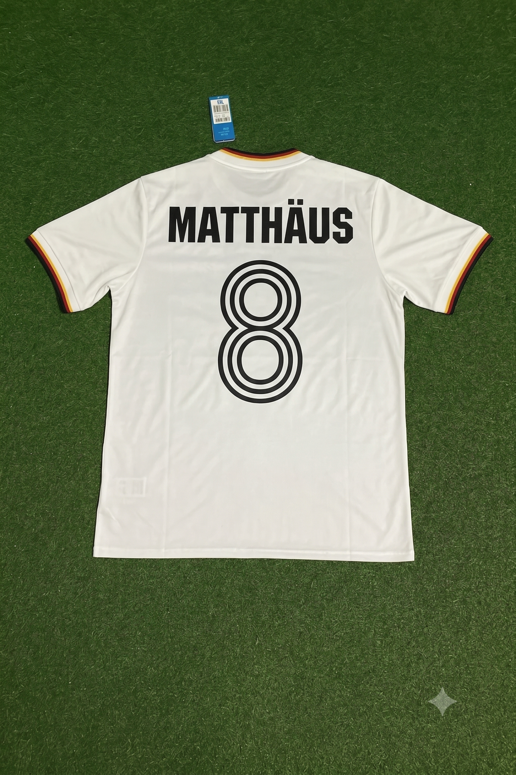 1986 Germany World Cup Lothar Matthäus Retro Football Jersey – Back View