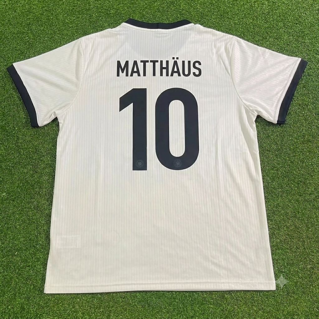 Lothar Matthäus Germany 125 Year Special White Football Jersey – Back View