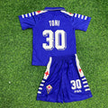 Luca Toni 30 Fiorentina Retro Purple Kids Football Jersey Collection – Back View