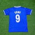 Luca Toni Brescia 1997/1998 Retro Home Football Jersey – Back View