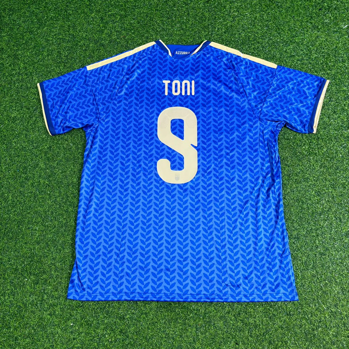 Luca Toni Italy Special Football Jersey – Back View
