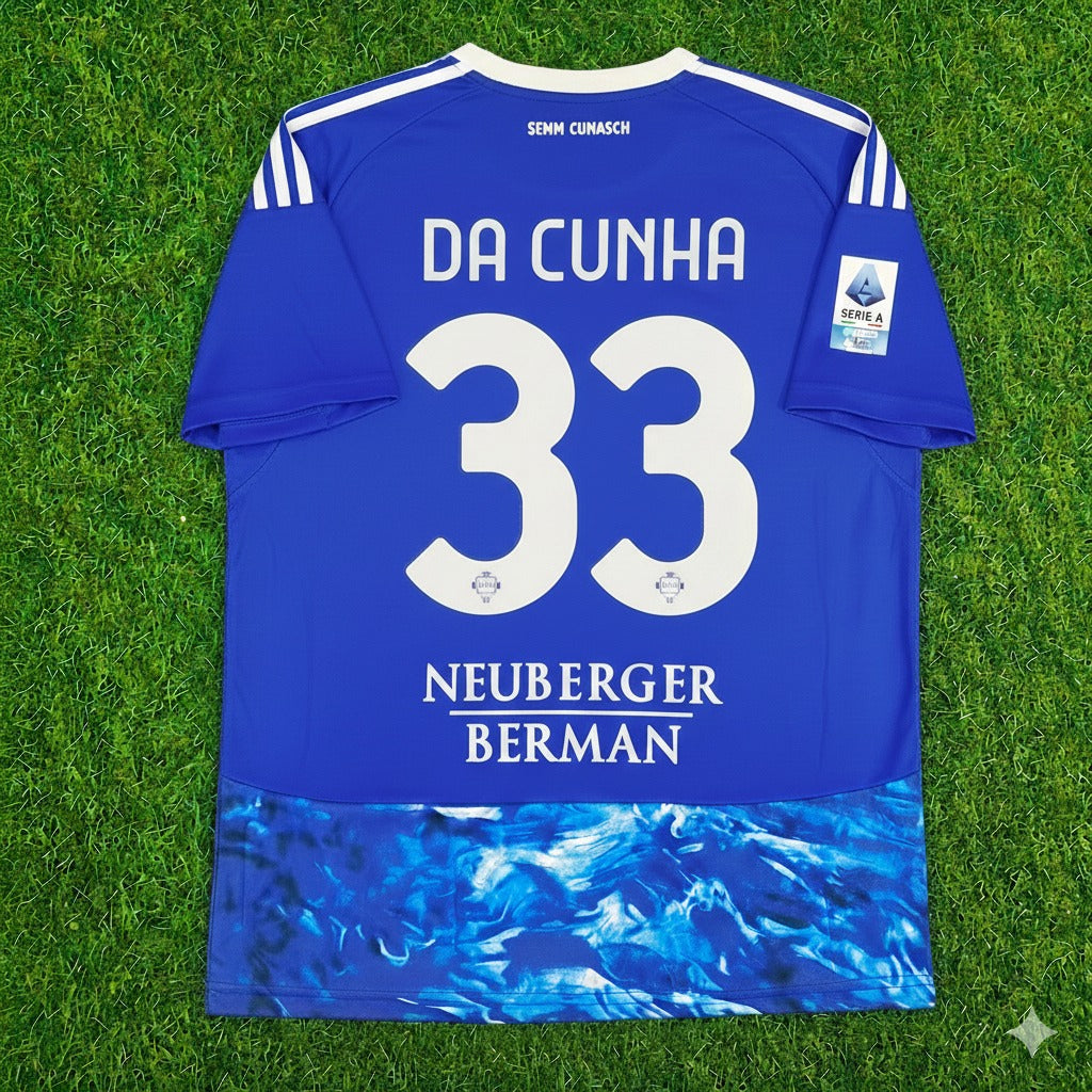 2026 Lucas Da Cunha 33- Como Football Jersey – Back View