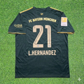 2021 Lucas Hernández #21 Bayern Munich 2022 Oktoberfest Special Edition Football Jersey – Back View
