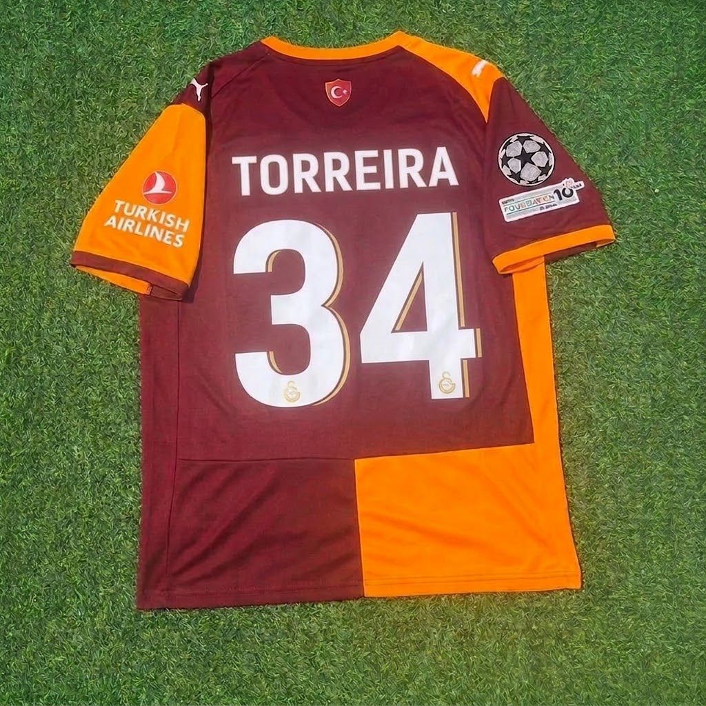 Lucas Torreira Galatasaray 2026-2027 Champions League Football Jersey – Back View