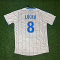 Lucho González 8 – Olympique Marseille 2009/2010 Home Retro Kit Jersey – Back View