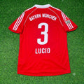 2005 Lucio Bayern Munich 06 Bundesliga Red Home Retro Football Jersey – Back View