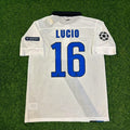 Lúcio #16 Inter 2011/2012 White Away Jersey – Back View