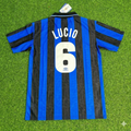 Lucio Inter Home Retro Football Jersey – Back View