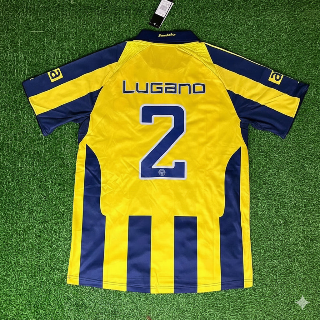2008/09 Diego Lugano Fenerbahçe Retro Football Jersey – Back View
