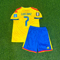 Luis Diaz #7 Kids Colombia 2026 World Cup Football Jersey – Back View