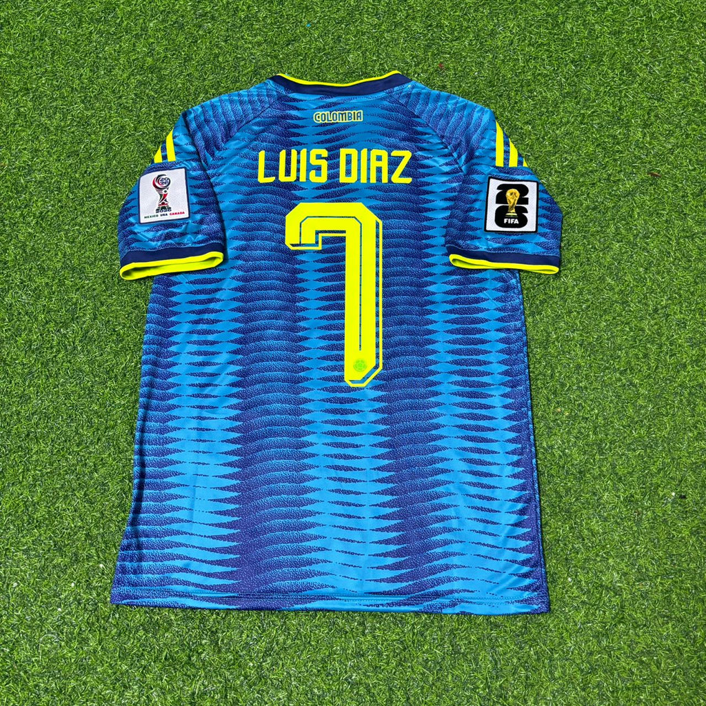 Luis Díaz Colombia 2026 World Cup Away Kids Football Jersey – 4