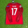Portugal EURO 2016 Final Long Sleeve Retro Football Jersey – Luis Nani 17- – Back View