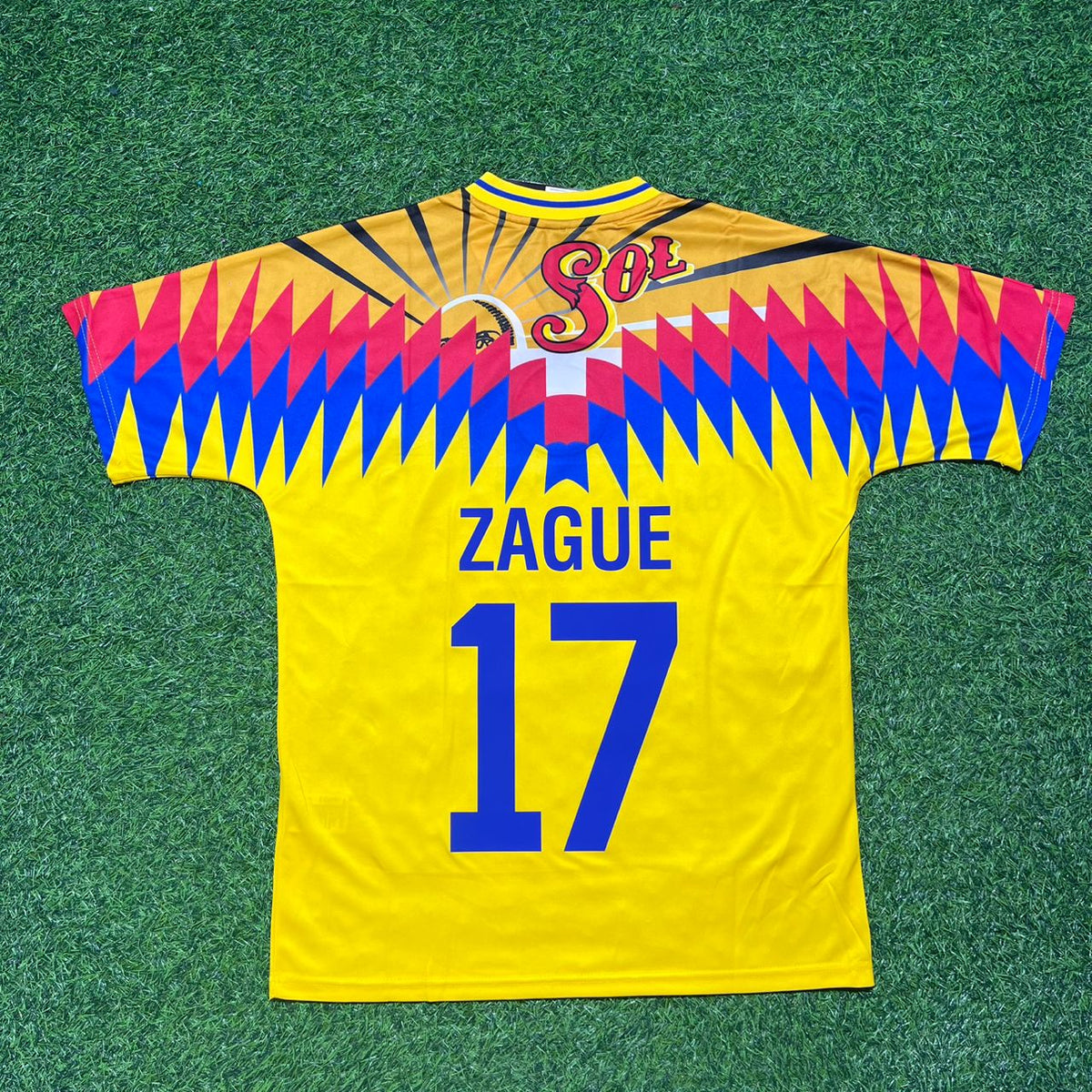 1994 Luís Roberto Alves “Zague” Club América Retro Football Jersey – Back View