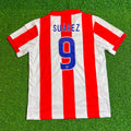Luis Suarez Atletico de Madrid Retro Soccer Kit Jersey Shirt – Back View