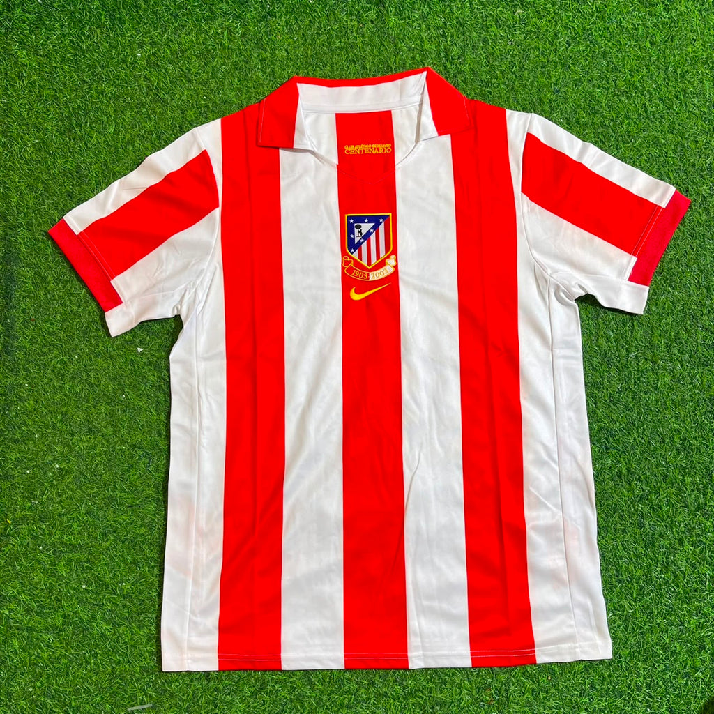 Luis Suarez Atletico de Madrid Retro Soccer Kit Jersey Shirt – Front View