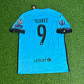 Barcelona 2015/2016 Retro Football Jersey – Luis Suárez – Back View
