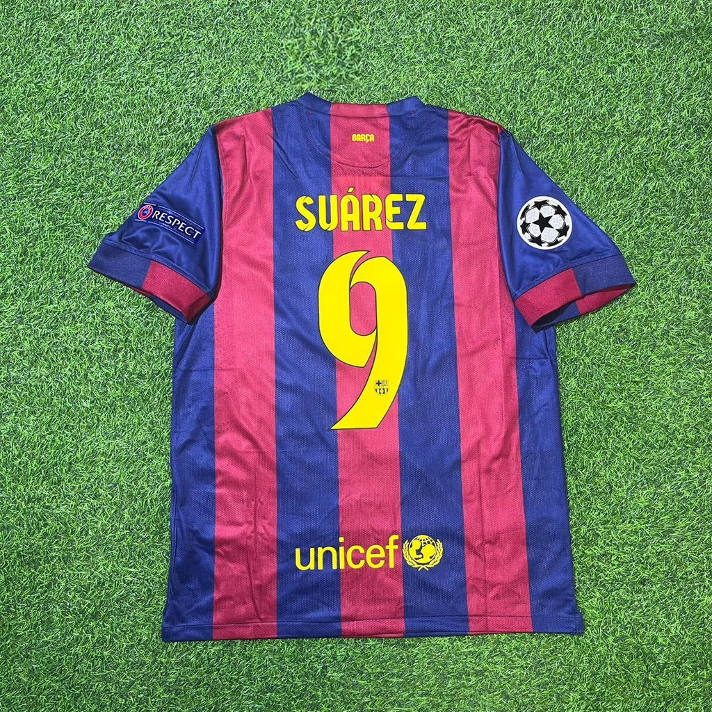 Luis Suarez Barcelona 2015 Final Berlin Champions League Jersey – Back View
