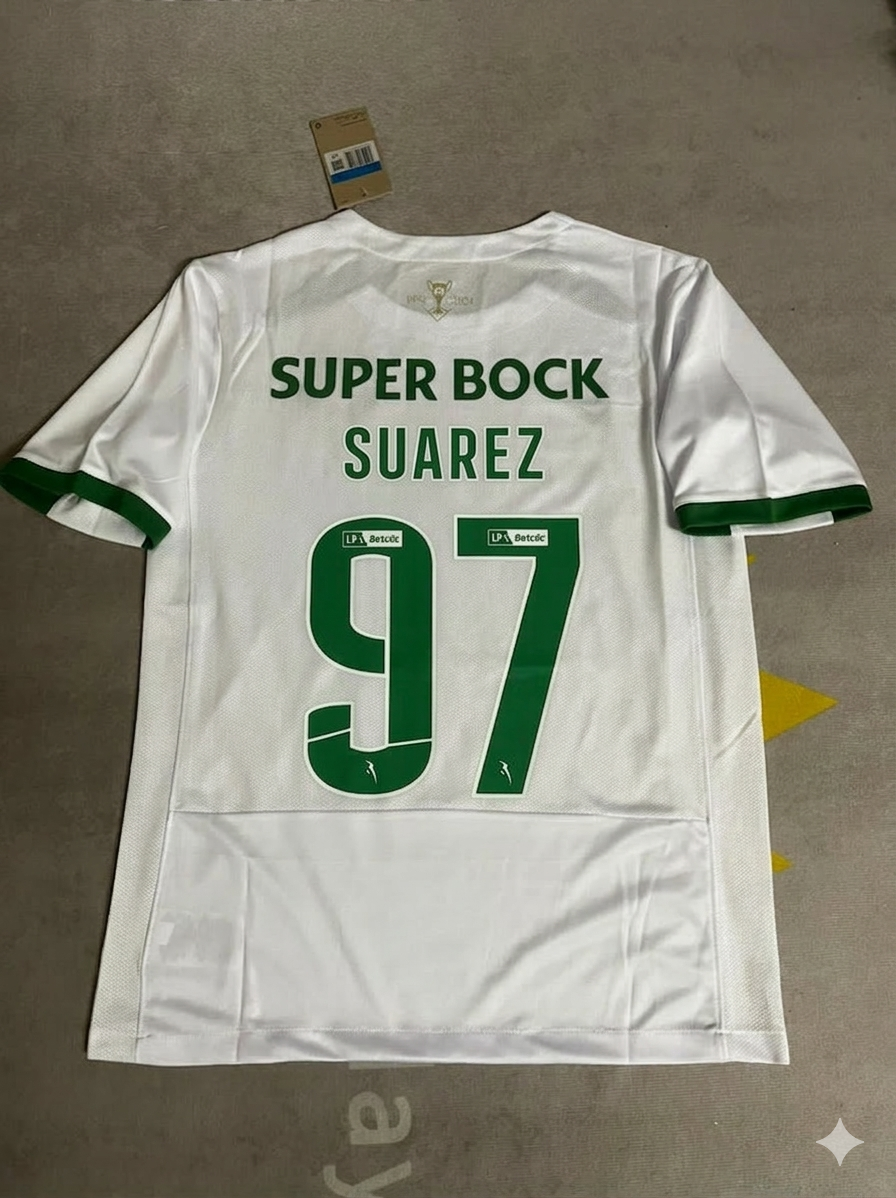 Sporting CP Lisbon Jersey – Luis Suárez 97- – Back View