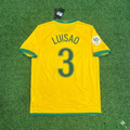 2006 Brazil World Cup Luisão #3 Football Jersey – Back View