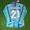 Luis Enrique Barcelona 1996 1997 Retro Football Jersey – Back View