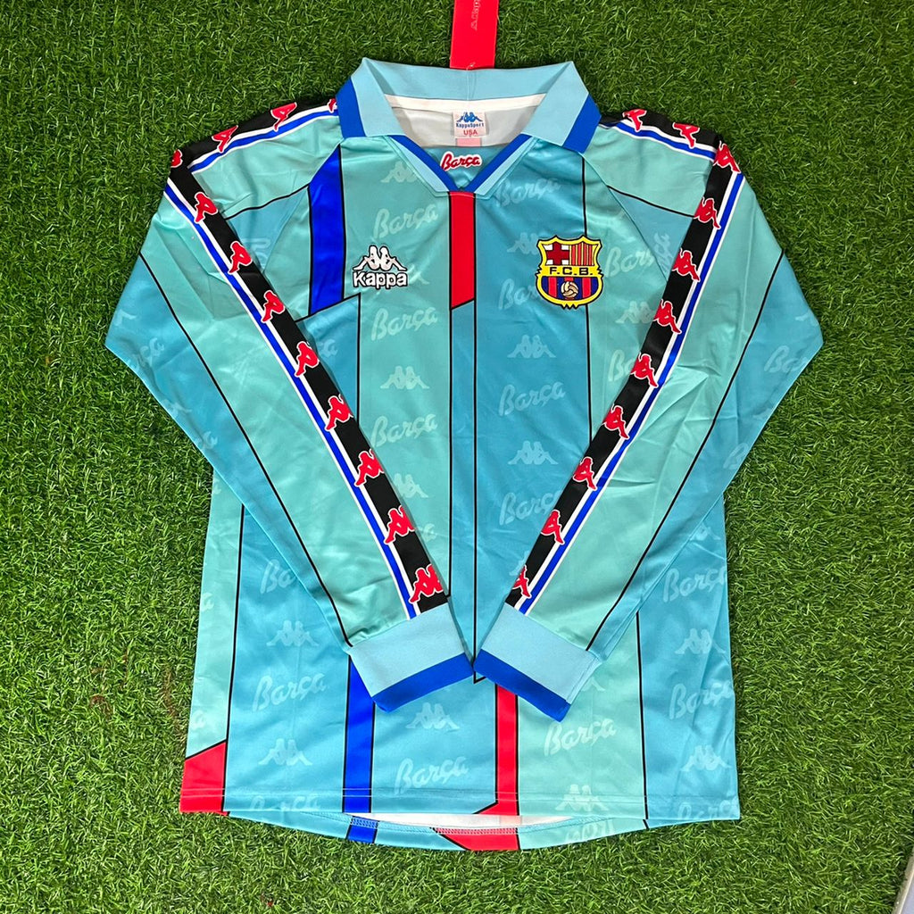 Luis Enrique Barcelona 1996 1997 Retro Football Jersey – Front View