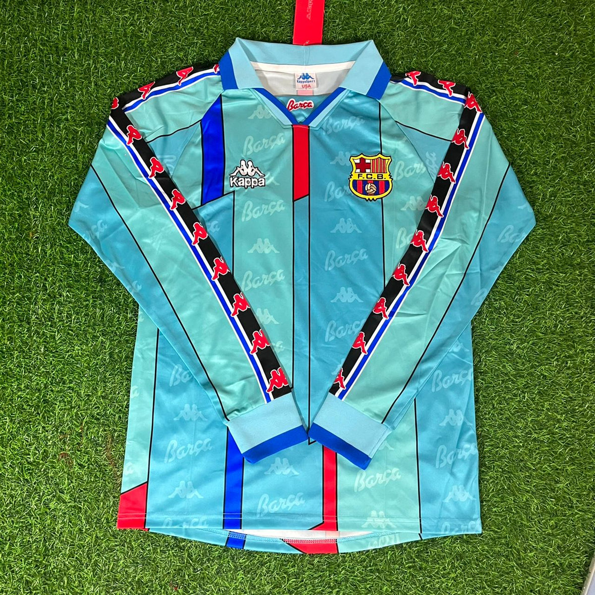 Luis Enrique Barcelona 1996 1997 Retro Football Jersey – Front View