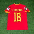 Luiz Henrique Brazil 2026 World Cup Red Football Jersey – Back View