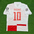 2024 Croatia EURO Luka Modrić #10 Home Retro Football Jersey – Back View