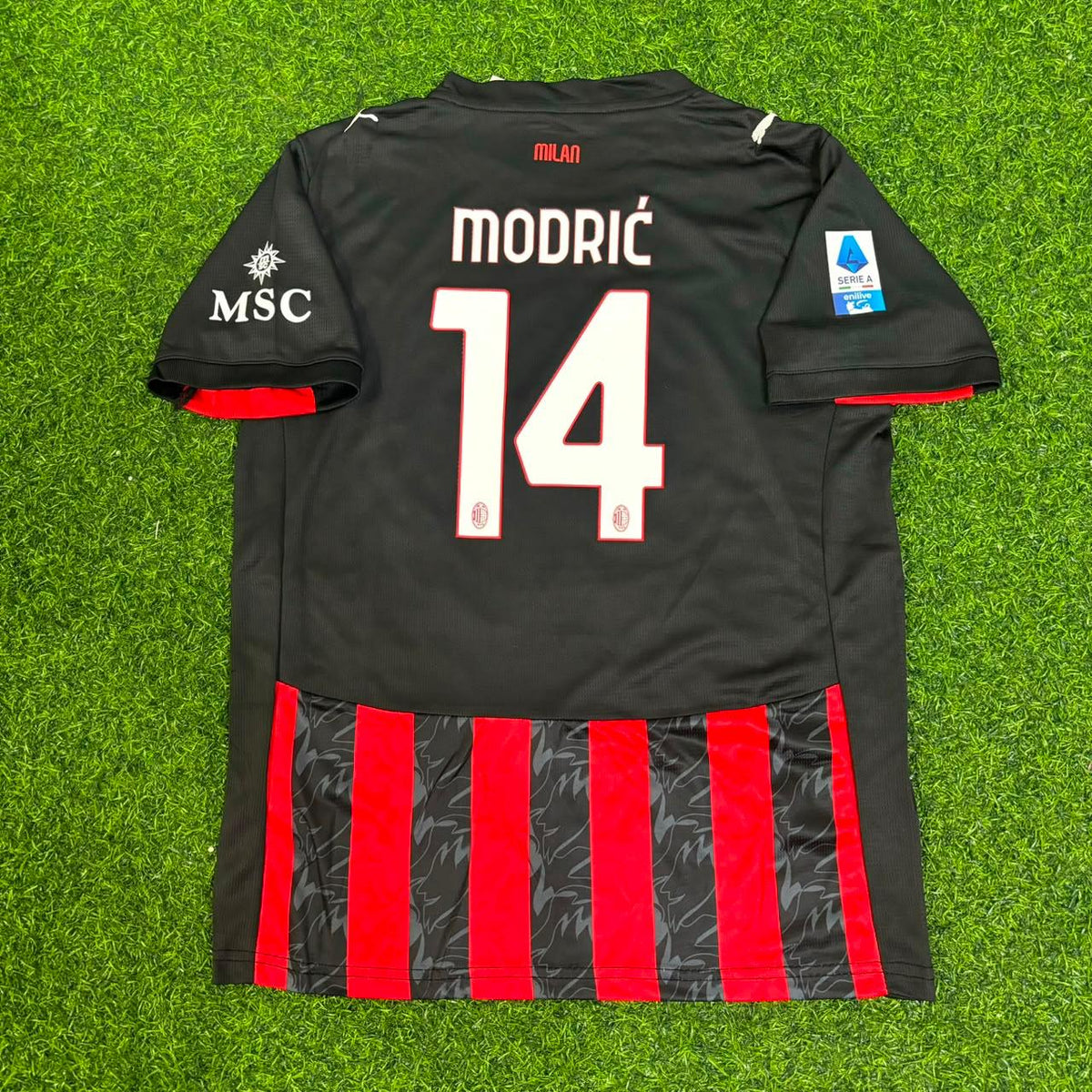 Luka Modric Milan Football Jersey Home – Back View
