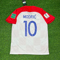 Luka Modrić Croatia 2018 World Cup Final Football Jersey – Back View