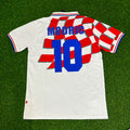 Croatia Retro Football Jersey – Luka Modric – Back View