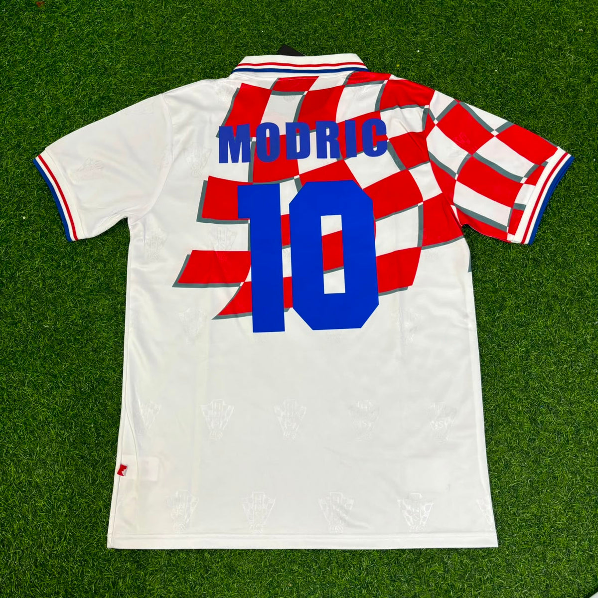 Croatia Retro Football Jersey – Luka Modric – Back View