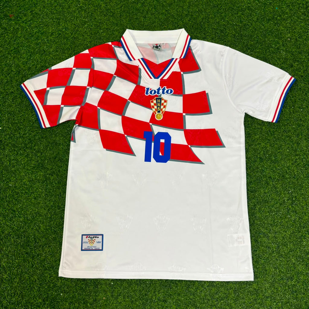 Croatia Retro Football Jersey – Luka Modric – Front View