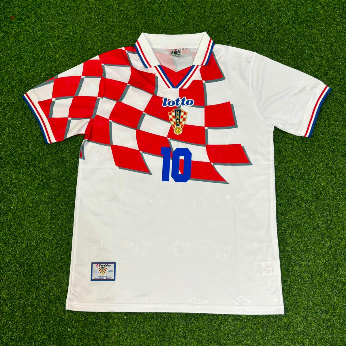 Croatia Retro Football Jersey – Luka Modric – Front View