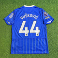 Luka Vušković #44 Brighton 2026/2027 New Season Home Blue Football Jersey – Back View