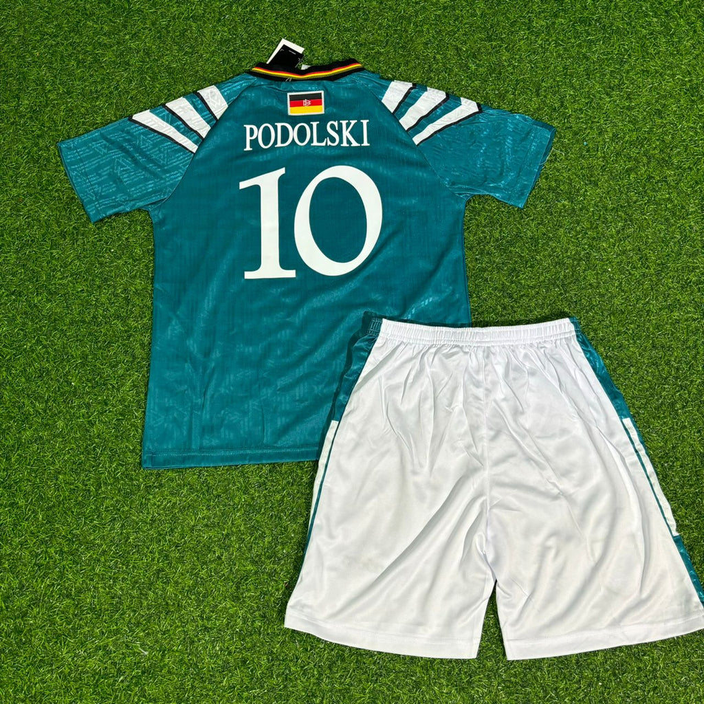 Lukas Podolski #10 Deutschland Retro Heim Kinder – Back View