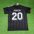 Germany Black Retro Vintage Football Jersey – Lukas Podolski 20# – Back View
