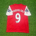 2011/12 Lukas Podolski Arsenal Retro Football Jersey – Back View