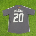 Lukas Podolski Germany 2002 World Cup Gray Special Retro Football Jersey – Back View