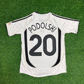 Lukas Podolski Germany 2006 World Cup Retro Football Jersey – Back View