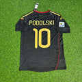 Lukas Podolski - Germany Deutschland 2010 World Cup Black Jersey – Back View