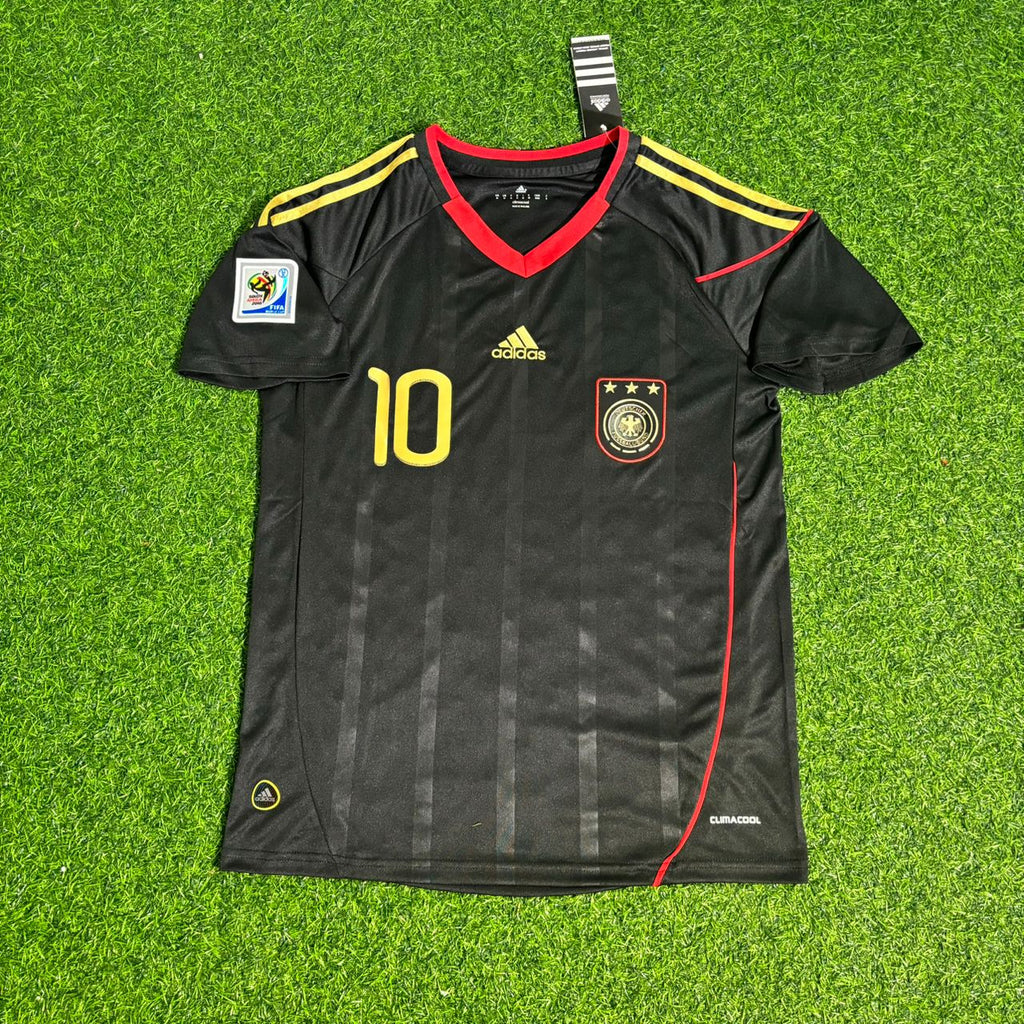 Lukas Podolski - Germany Deutschland 2010 World Cup Black Jersey – Front View